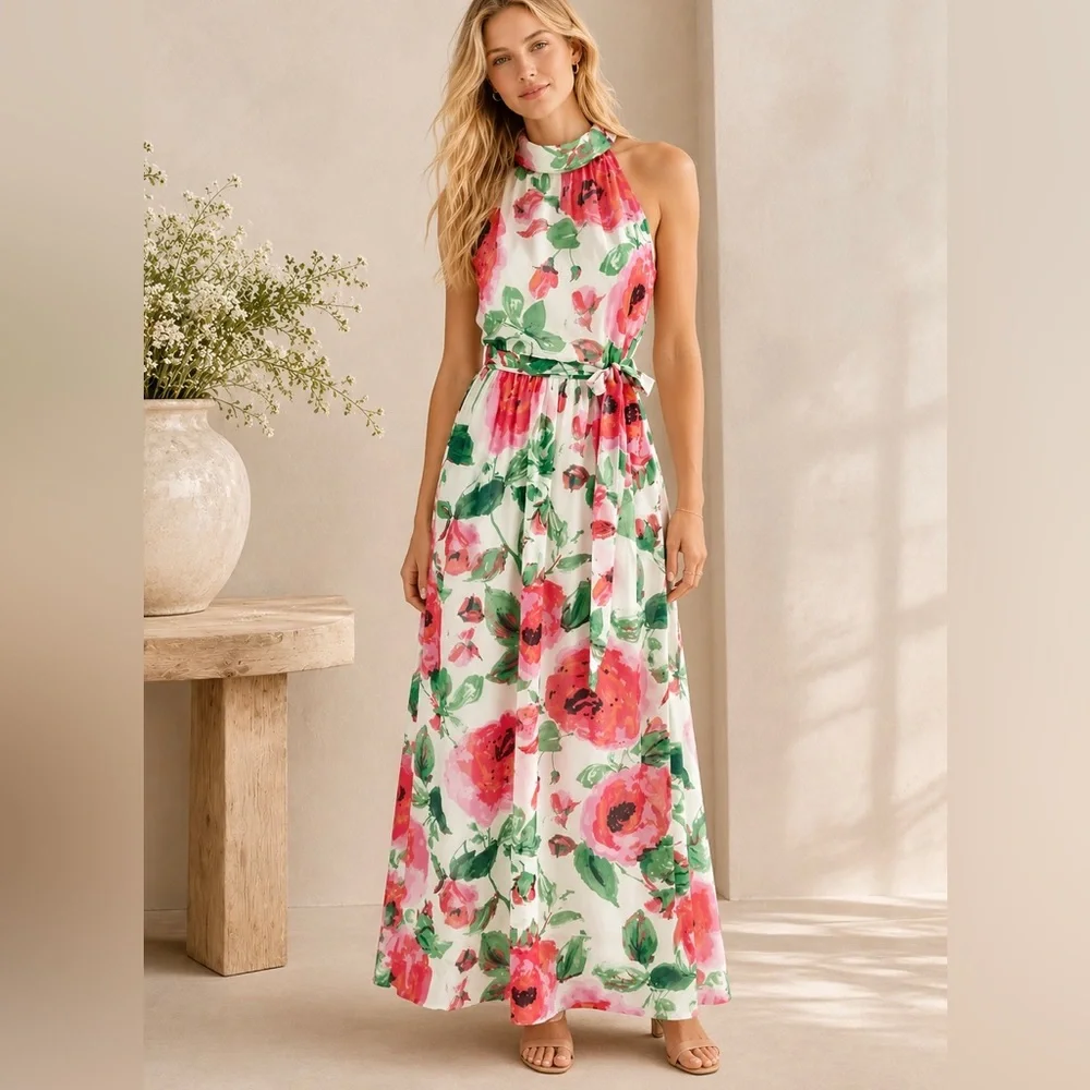 cream ruffle sleeve dress Midi | Trendy Women's Dresses Red Dresses for Women, Elegant maxi dress with DOLCE VITA DROP 6 Rental Period:5 Days